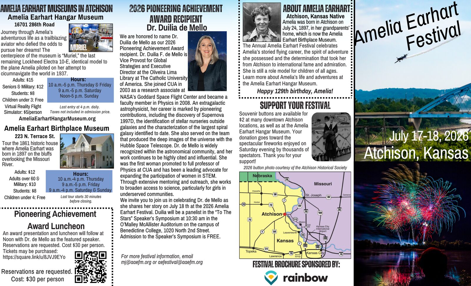 2026 Amelia Earhart Festival brochure